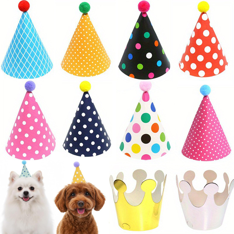 Party Hat Cone - 11 adet Renkli Mini Parti Şapkaları