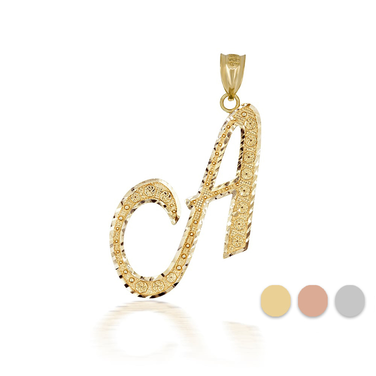 Event Z - Altın Cursive İlk harf “A-Z” paslanmaz