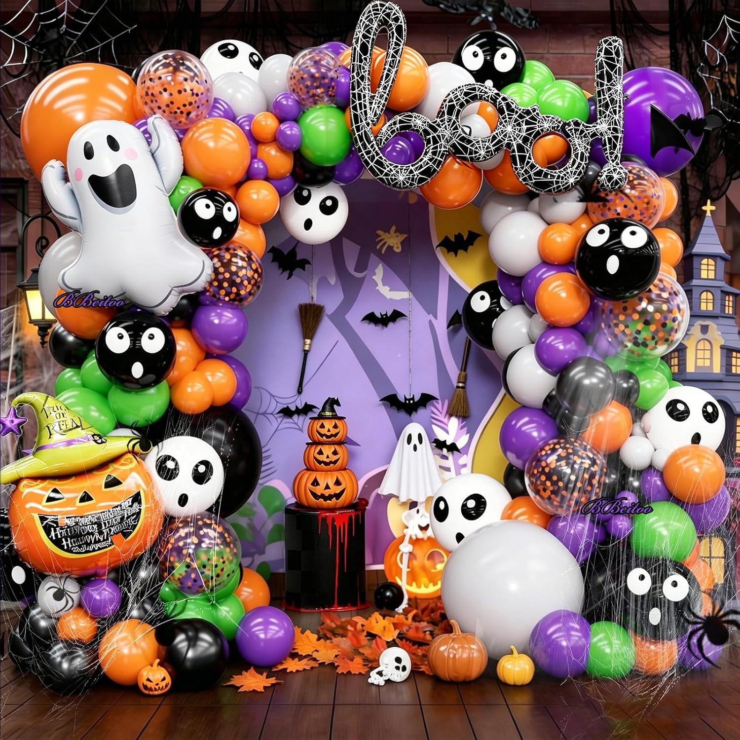 Balloon Arch Kit - 184 Parça Cadılar Bayramı Balon Kemeri