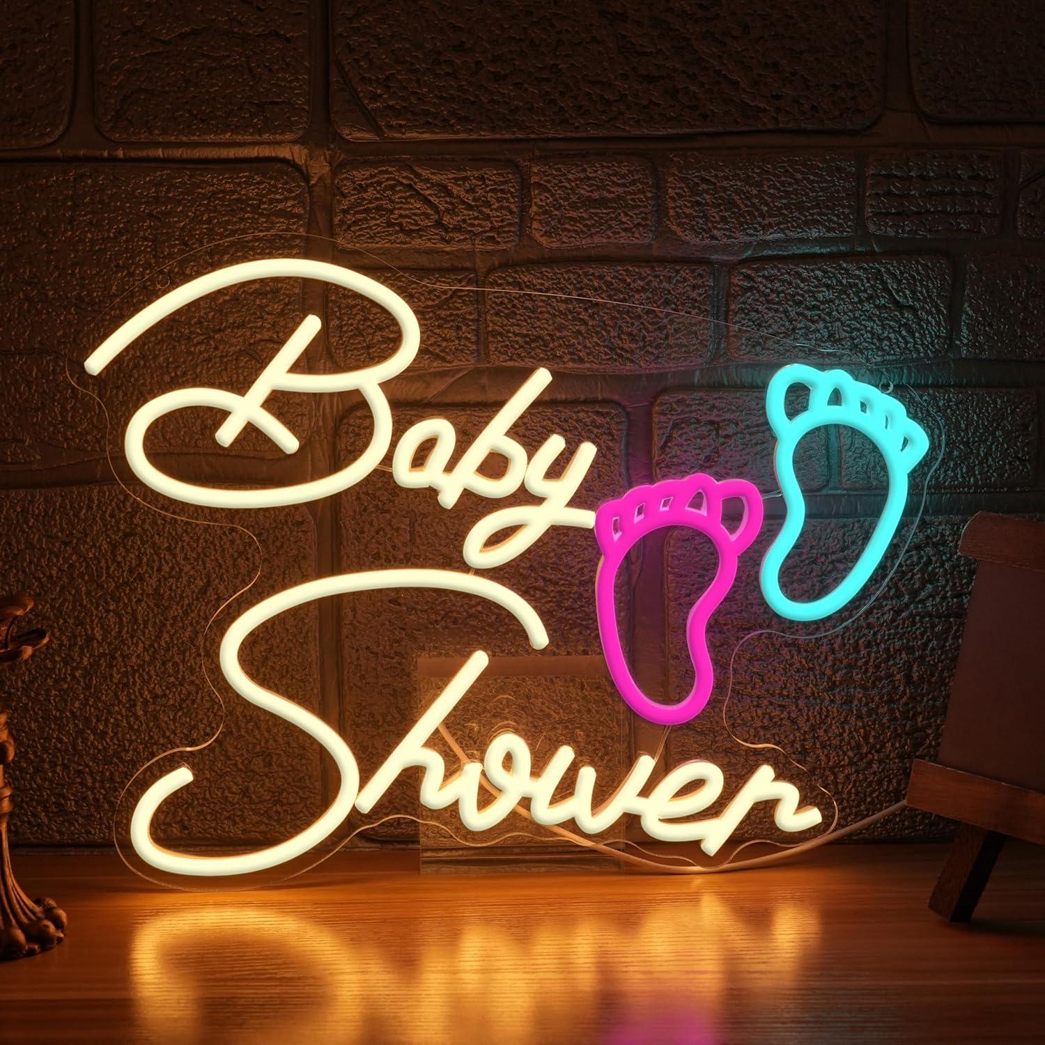 Neon Sign Party - Bebek Partisi Neon Tabelası Oh Baby