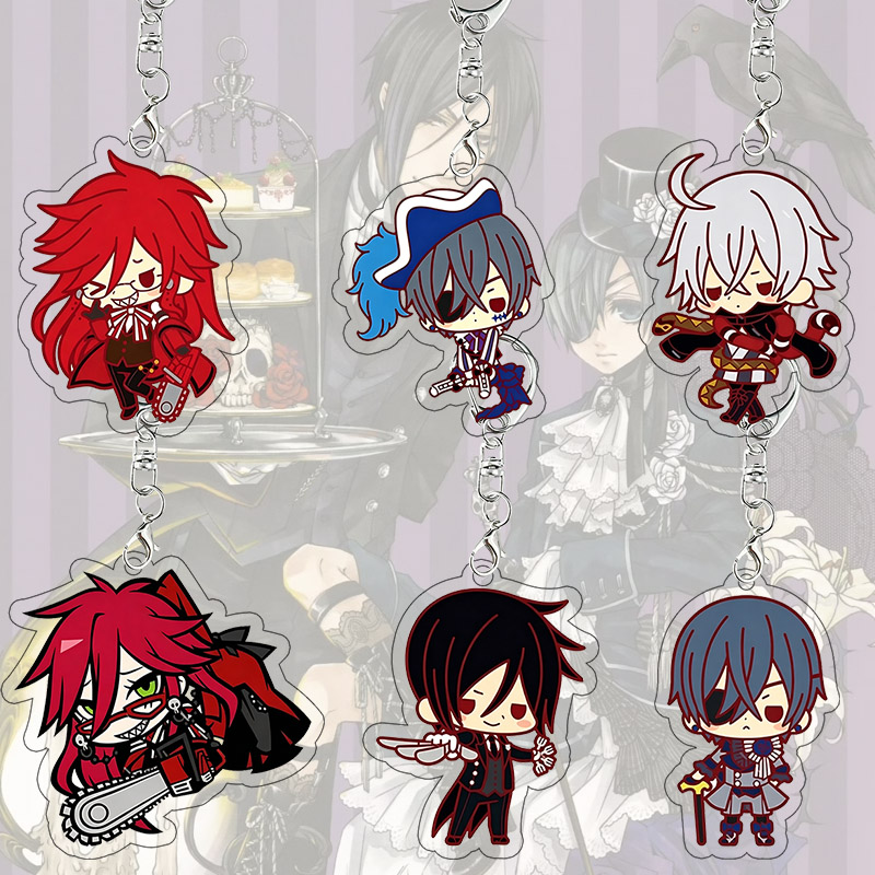 Event Supplies - Siyah Butler Akrilik Anahtarlık Grell Sutcliff