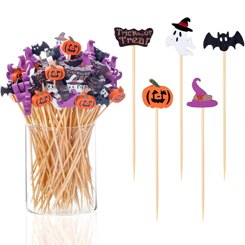 Centerpiece Stick - 50/100 Adet Cadılar Bayramı Partisi Kürdanları