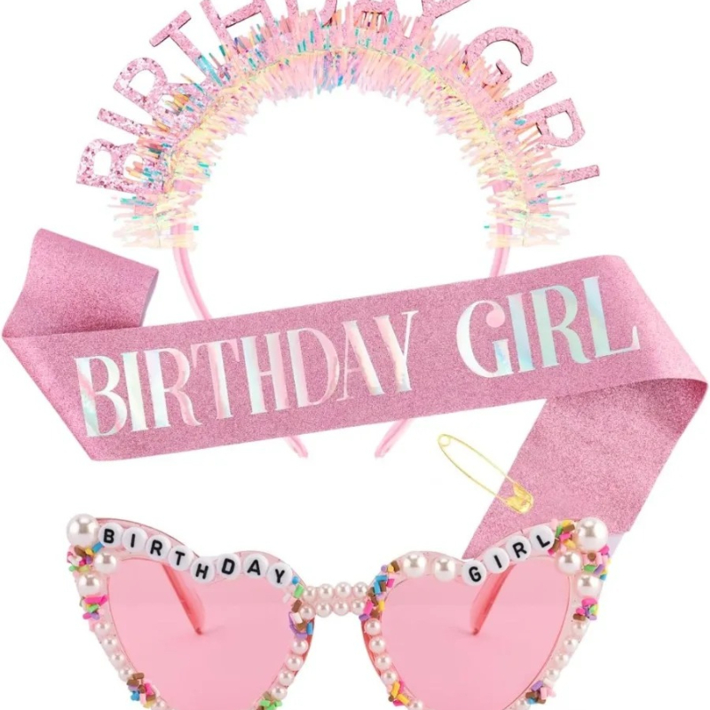 Doğum Günü Kızı Kuşak Simli Ta - Birthday Sash Glitter incelemesi ve fiyatı