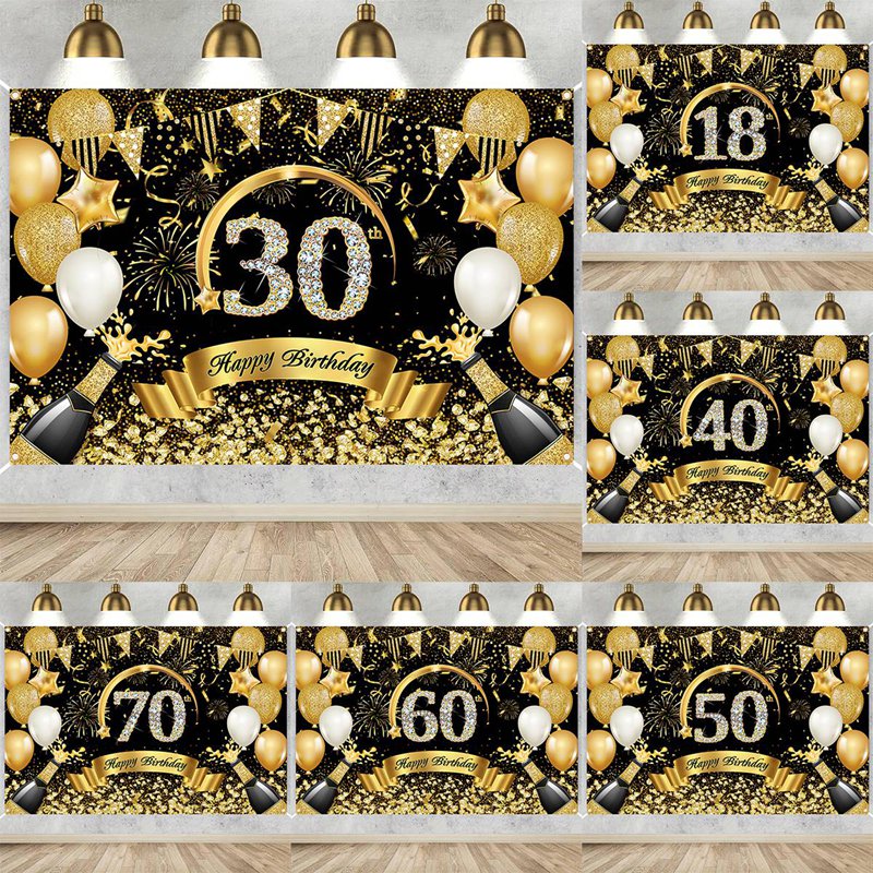 Mutlu 30th 40th 50th Doğum Gün - Party Banner Gold incelemesi ve fiyatı