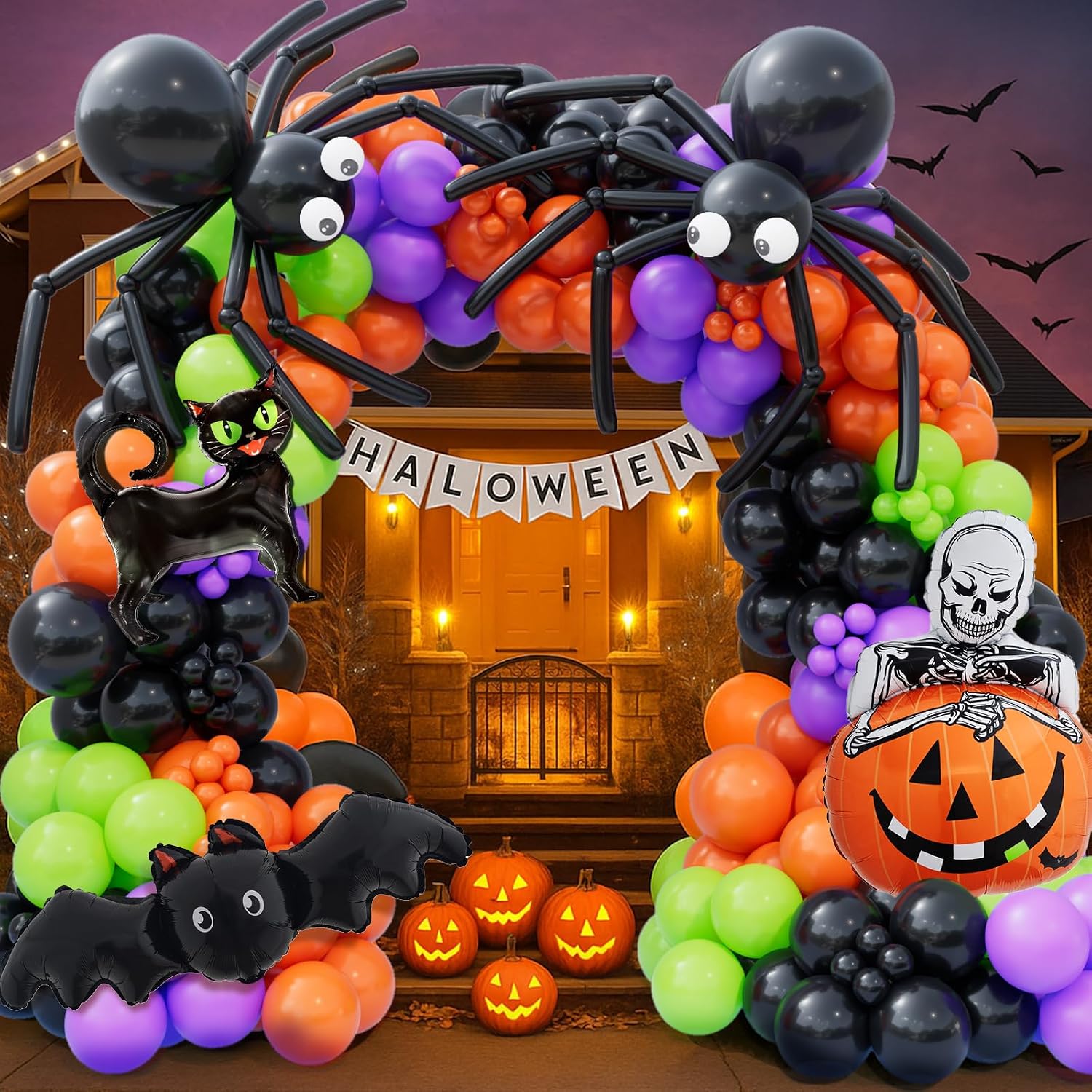 173 parçalı Cadılar Bayramı Ba - Balloon Arch Kit incelemesi ve fiyatı