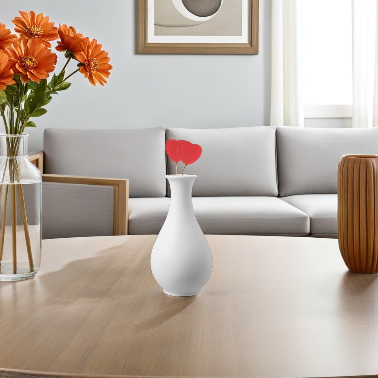 6 Adet Mini Ahşap Kalp Çubukla - Centerpiece Stick incelemesi ve fiyatı
