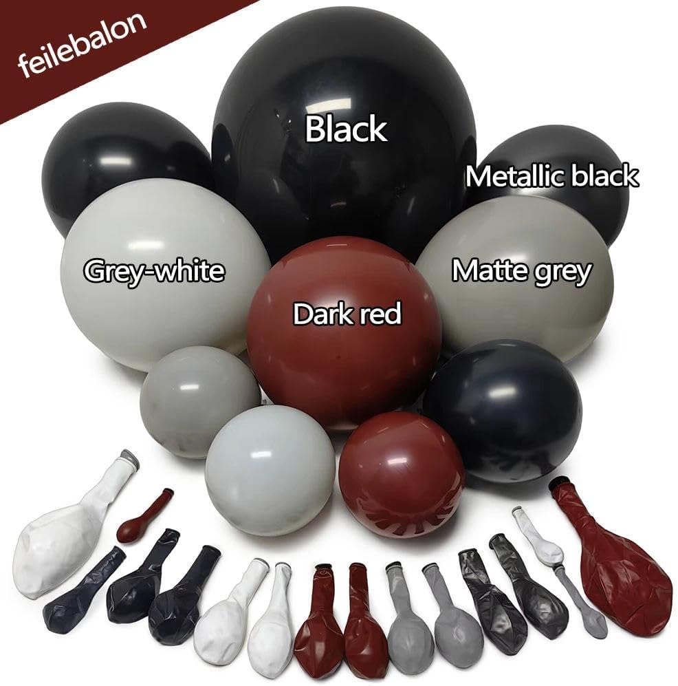 Koyu Kırmızı Siyah Balon Kemer - Balloon Arch Kit incelemesi ve fiyatı