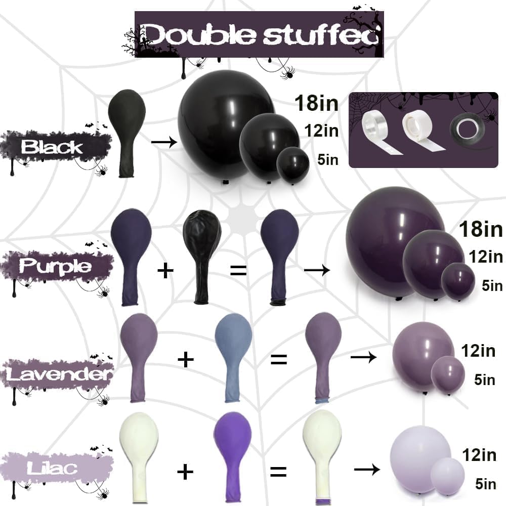 Siyah Mor Balon Kemer Seti Çif - Balloon Arch Kit incelemesi ve fiyatı