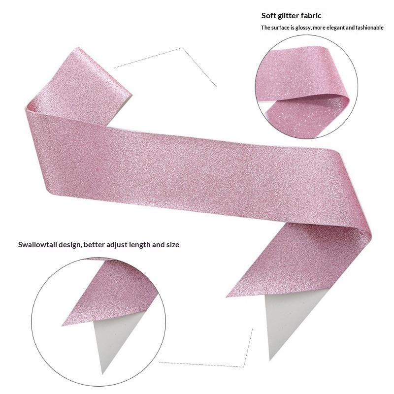 Parıltılı Boş Saten Kuşak Kend - Birthday Sash Glitter incelemesi ve fiyatı